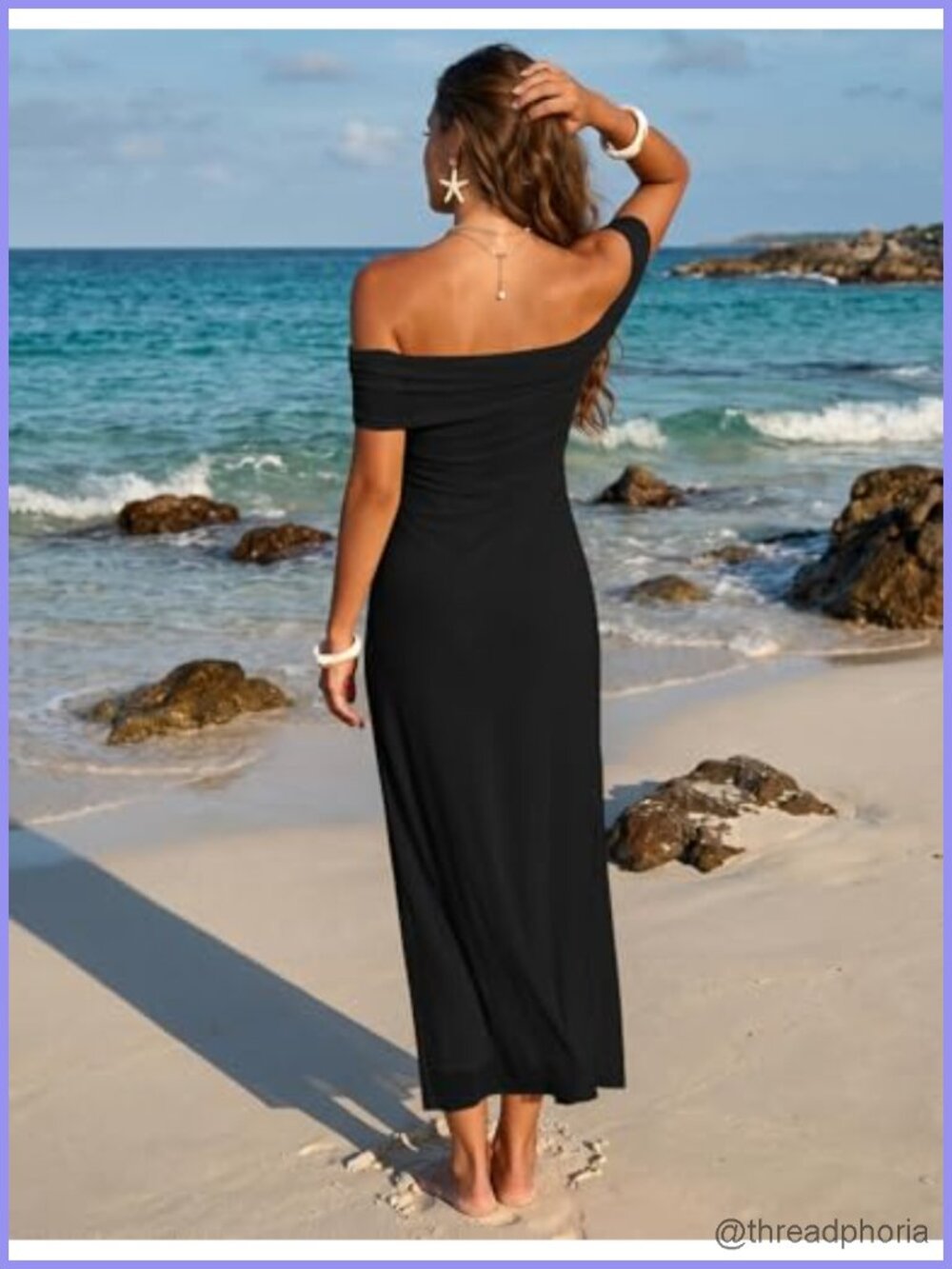 Off Shoulder Mesh Ruched Bodycon Maxi Dress Ruffle Slit Formal Party - Picture 4 of 5